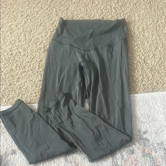 Olive Green High-Waisted Leggings - Picture 1 of 2